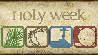 Easter Week Scripture Reading Timeline