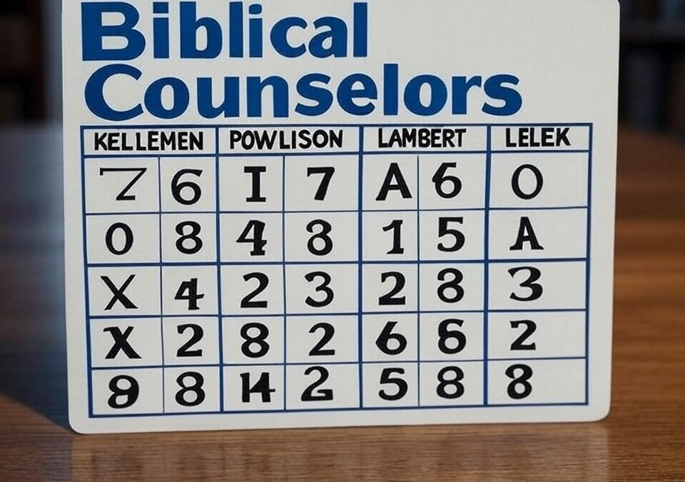 Who Is on Your Biblical Counseling Bingo Card?