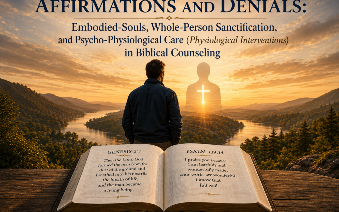 Affirmations and Denials: Embodied-Souls, Whole-Person Sanctification, and  Psycho-Physiological Care (Physiological Interventions) in  Biblical Counseling